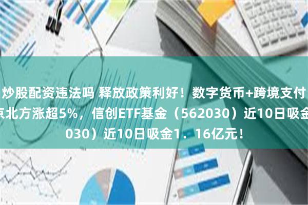 炒股配资违法吗 释放政策利好！数字货币+跨境支付逆市活跃，京北方涨超5%，信创ETF基金（562030）近10日吸金1．16亿元！