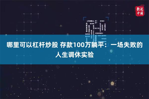 哪里可以杠杆炒股 存款100万躺平：一场失败的人生调休实验
