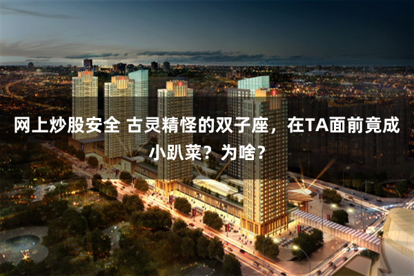 网上炒股安全 古灵精怪的双子座，在TA面前竟成小趴菜？为啥？